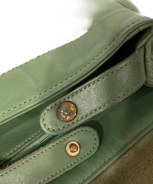 COACH（コーチ）COACH (コーチ) レザーリュック グリーンの古着・服飾アイテム