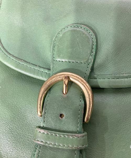 COACH（コーチ）COACH (コーチ) レザーリュック グリーンの古着・服飾アイテム