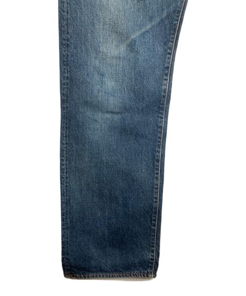 EVISU（エヴィス）EVISU (エヴィス) 白赤カモメペイントデニムパンツ インディゴ サイズ:W34×L35の古着・服飾アイテム