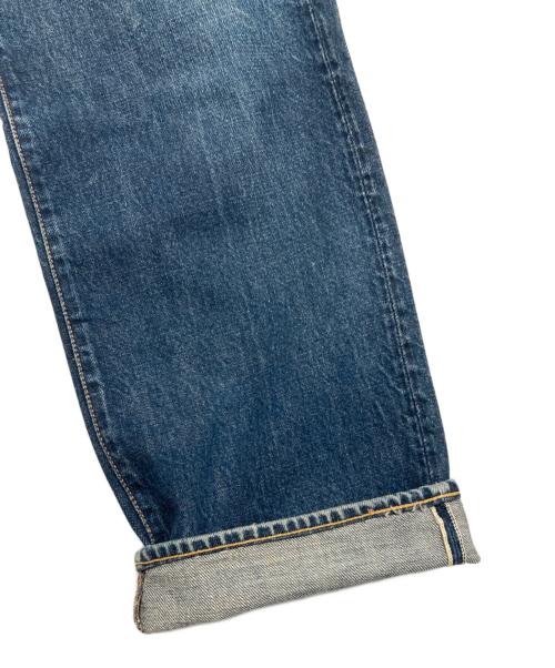 EVISU（エヴィス）EVISU (エヴィス) 白赤カモメペイントデニムパンツ インディゴ サイズ:W34×L35の古着・服飾アイテム