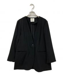 MARW UNITED ARROWS（マルゥ ユナイテッドアローズ）の古着「ノーカラージャケット」｜ブラック