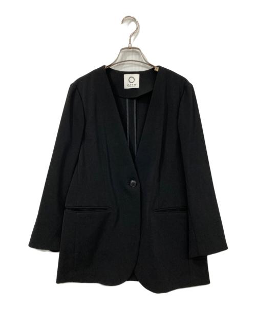 MARW UNITED ARROWS（マルゥ ユナイテッドアローズ）MARW UNITED ARROWS (マルゥ ユナイテッドアローズ) ノーカラージャケット ブラック サイズ:36の古着・服飾アイテム