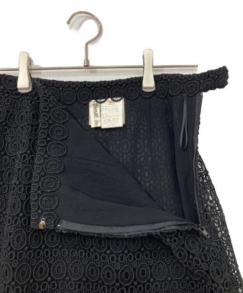 COMME des GARCONS（コムデギャルソン）COMME des GARCONS (コムデギャルソン) レーススカート ブラック サイズ:Sの古着・服飾アイテム