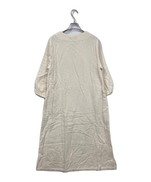 ourhome（アワホーム）OURHOME (アワホーム) ガーゼワンピース ベージュ サイズ:FREEの古着・服飾アイテム