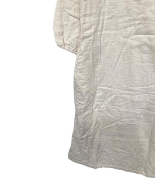 ourhome（アワホーム）OURHOME (アワホーム) ガーゼワンピース ベージュ サイズ:FREEの古着・服飾アイテム