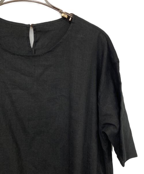 BEARDSLEY（ビアズリー）BEARDSLEY (ビアズリー) リネンワンピース ブラック サイズ:1の古着・服飾アイテム
