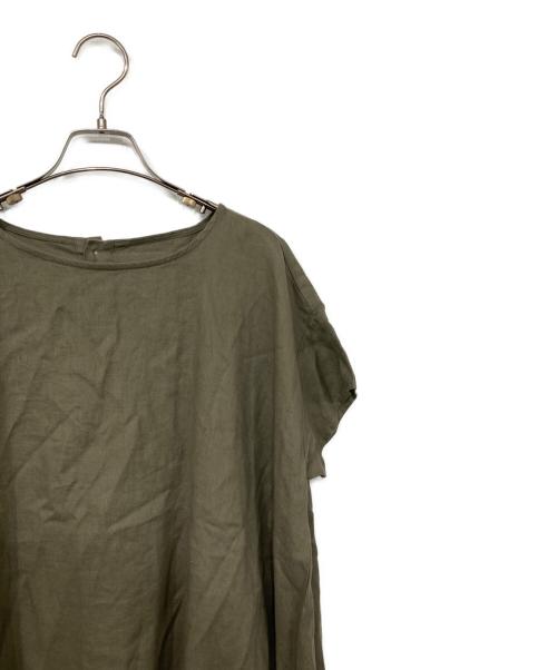 BEARDSLEY（ビアズリー）BEARDSLEY (ビアズリー) リネンワンピース カーキ サイズ:1の古着・服飾アイテム