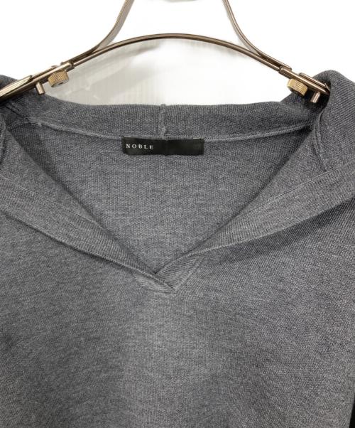 Noble（ノーブル）Noble (ノーブル) 接結タック編みフードプルオーバー グレー サイズ:-の古着・服飾アイテム