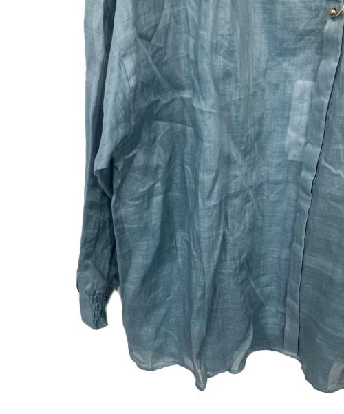 COLLAGE GALLARDAGALANTE（コラージュ ガリャルダガランテ）COLLAGE GALLARDAGALANTE (コラージュ ガリャルダガランテ) ラミー2wayブラウス ブルー サイズ:F 未使用品の古着・服飾アイテム