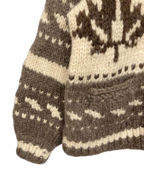 NOOTKA（ヌートカ）NOOTKA (ヌートカ) カウチンニットカーディガン ベージュ サイズ:Lの古着・服飾アイテム