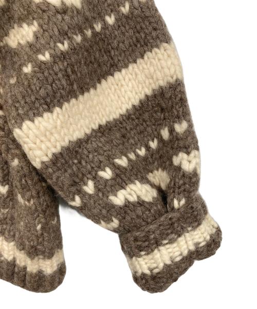 NOOTKA（ヌートカ）NOOTKA (ヌートカ) カウチンニットカーディガン ベージュ サイズ:Lの古着・服飾アイテム