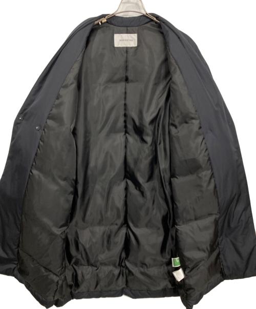 NATURAL BEAUTY BASIC（ナチュラルビューティーベーシック）NATURAL BEAUTY BASIC (ナチュラルビューティーベーシック) ノーカラーロングダウンコート(マフラー付き) ブラック サイズ:Mの古着・服飾アイテム