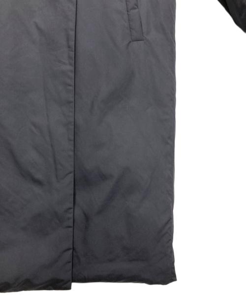 NATURAL BEAUTY BASIC（ナチュラルビューティーベーシック）NATURAL BEAUTY BASIC (ナチュラルビューティーベーシック) ノーカラーロングダウンコート(マフラー付き) ブラック サイズ:Mの古着・服飾アイテム