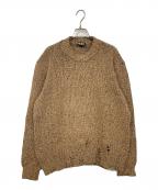 DIESELディーゼル）の古着「ダメージ加工ニット」｜ブラウン