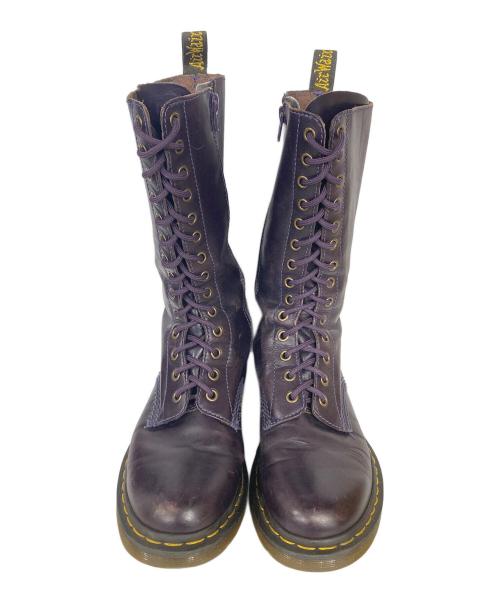 Dr.Martens（ドクターマーチン）Dr.Martens (ドクターマーチン) 14ホールブーツ パープル サイズ:UK6の古着・服飾アイテム