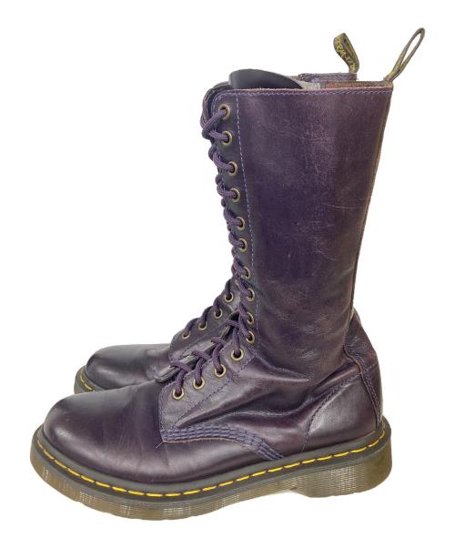 Dr.Martens（ドクターマーチン）Dr.Martens (ドクターマーチン) 14ホールブーツ パープル サイズ:UK6の古着・服飾アイテム