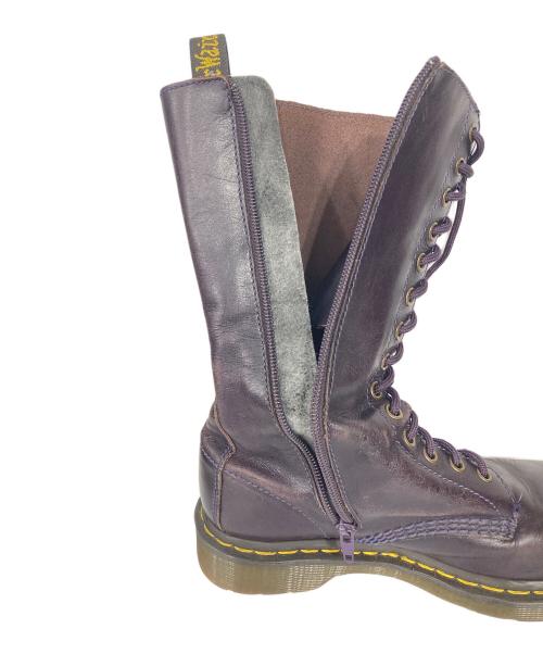 Dr.Martens（ドクターマーチン）Dr.Martens (ドクターマーチン) 14ホールブーツ パープル サイズ:UK6の古着・服飾アイテム