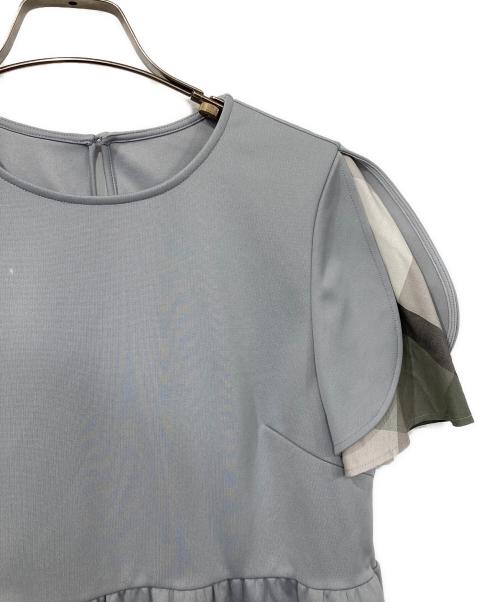 BLUE LABEL CRESTBRIDGE（ブルーレーベルクレストブリッジ）BLUE LABEL CRESTBRIDGE (ブルーレーベルクレストブリッジ) ライトストレッチポンチパンツセットアップ ブルー サイズ:38の古着・服飾アイテム