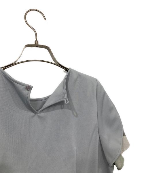 BLUE LABEL CRESTBRIDGE（ブルーレーベルクレストブリッジ）BLUE LABEL CRESTBRIDGE (ブルーレーベルクレストブリッジ) ライトストレッチポンチパンツセットアップ ブルー サイズ:38の古着・服飾アイテム