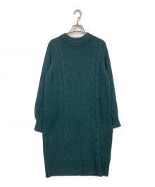 MACKINTOSH PHILOSOPHY（マッキントッシュ フィロソフィー）の古着「ニットワンピース」｜グリーン