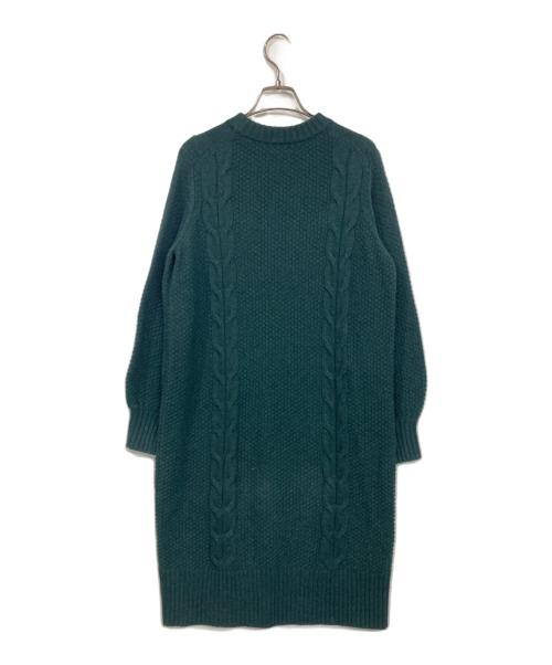 MACKINTOSH PHILOSOPHY（マッキントッシュ フィロソフィー）MACKINTOSH PHILOSOPHY (マッキントッシュ フィロソフィー) ニットワンピース グリーン サイズ:38の古着・服飾アイテム