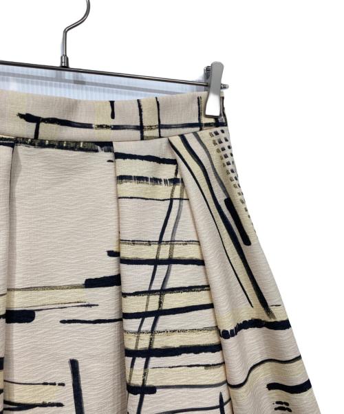 UNTITLED（アンタイトル）UNTITLED (アンタイトル) アートチェックスカート ベージュ サイズ:M 未使用品の古着・服飾アイテム