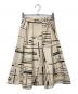 UNTITLED（アンタイトル）の古着「アートチェックスカート」｜ベージュ