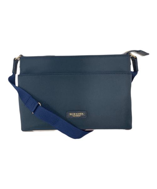 BLUE LABEL CRESTBRIDGE（ブルーレーベルクレストブリッジ）BLUE LABEL CRESTBRIDGE (ブルーレーベルクレストブリッジ) パーシャルクレストブリッジチェックナイロンミニショルダー ネイビーの古着・服飾アイテム
