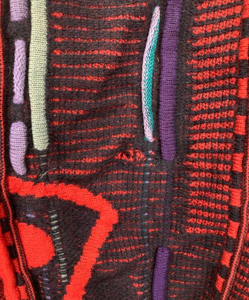 Coogi（クージー）Coogi (クージー) 3Dニット ネイビー×レッド サイズ:Mの古着・服飾アイテム