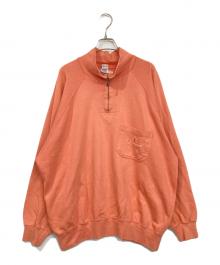 Champion（チャンピオン）の古着「ハーフジップスウェット」｜ピンク