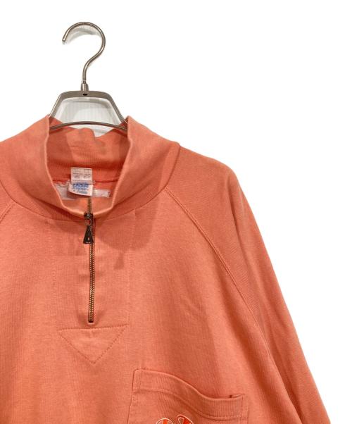 Champion（チャンピオン）Champion (チャンピオン) ハーフジップスウェット ピンク サイズ:XLの古着・服飾アイテム