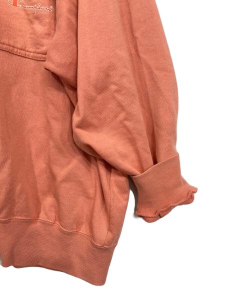 Champion（チャンピオン）Champion (チャンピオン) ハーフジップスウェット ピンク サイズ:XLの古着・服飾アイテム