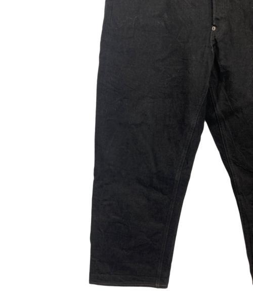 NIGEL CABOURN（ナイジェルケーボン）NIGEL CABOURN (ナイジェルケーボン) RAILMAN DENIM PANT BLACK DENIM ブラック サイズ:36の古着・服飾アイテム