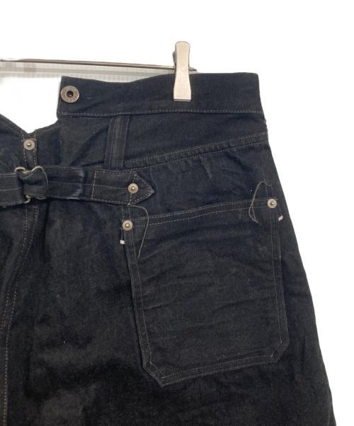 NIGEL CABOURN（ナイジェルケーボン）NIGEL CABOURN (ナイジェルケーボン) RAILMAN DENIM PANT BLACK DENIM ブラック サイズ:36の古着・服飾アイテム