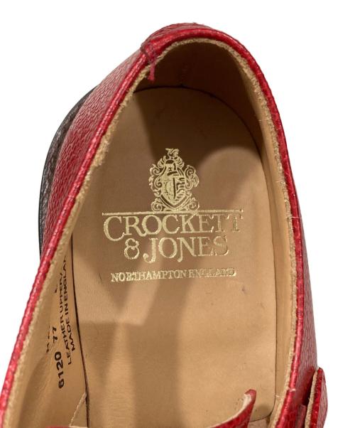 Crockett & Jones（クロケット＆ジョーンズ）Crockett & Jones (クロケット＆ジョーンズ) ダブルモンクストラップシューズ/HARROGATE/ハロゲイト レッド サイズ:8Eの古着・服飾アイテム