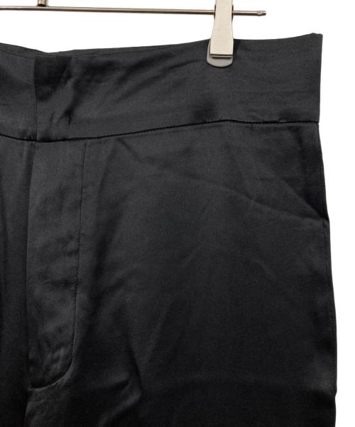 ANN DEMEULEMEESTER（アンドゥムルメステール）ANN DEMEULEMEESTER (アンドゥムルメステール) シルクサテンパンツ ブラック サイズ:Mの古着・服飾アイテム