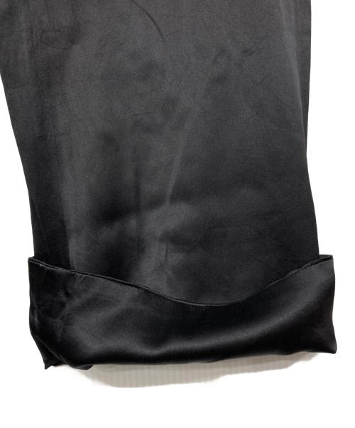 ANN DEMEULEMEESTER（アンドゥムルメステール）ANN DEMEULEMEESTER (アンドゥムルメステール) シルクサテンパンツ ブラック サイズ:Mの古着・服飾アイテム