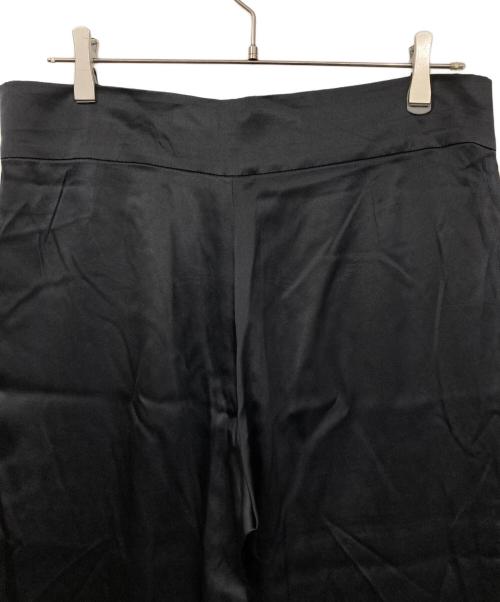 ANN DEMEULEMEESTER（アンドゥムルメステール）ANN DEMEULEMEESTER (アンドゥムルメステール) シルクサテンパンツ ブラック サイズ:Mの古着・服飾アイテム