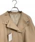 中古・古着 JULY NINE (ジュライナイン) スタンドカラーコート ベージュ サイズ:F：20000円