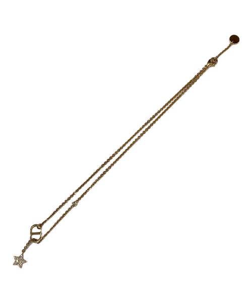 Christian Dior（クリスチャン ディオール）Christian Dior (クリスチャン ディオール) スターロゴネックレス ゴールドの古着・服飾アイテム