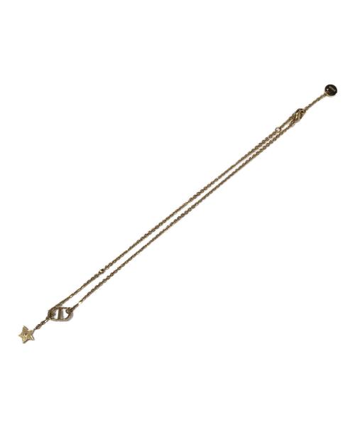 Christian Dior（クリスチャン ディオール）Christian Dior (クリスチャン ディオール) スターロゴネックレス ゴールドの古着・服飾アイテム