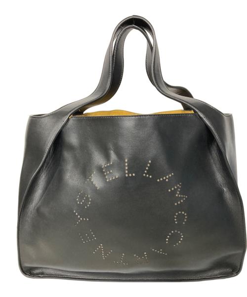 STELLA McCARTNEY（ステラマッカートニー）STELLA McCARTNEY (ステラマッカートニー) パンチング ロゴトートバッグ ブラックの古着・服飾アイテム