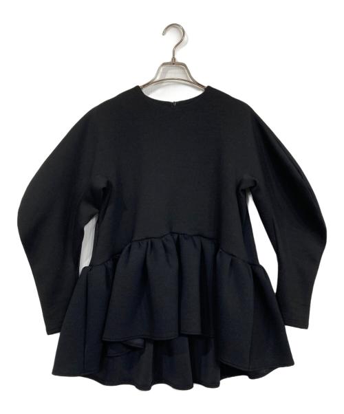 TSURU by MARIKO OIKAWA（ツルバイマリコオイカワ）TSURU by MARIKO OIKAWA (ツルバイマリコオイカワ) Kirill/ペプラムトップス ブラック サイズ:Fの古着・服飾アイテム