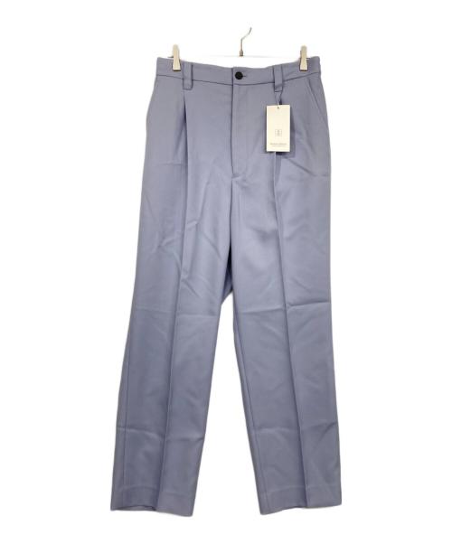 MAISON SPECIAL（メゾンスペシャル）MAISON SPECIAL (メゾンスペシャル) マルチファブリックスタプレストレートパンツ ブルー サイズ:02の古着・服飾アイテム