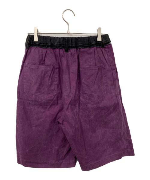 MAISON SPECIAL（メゾンスペシャル）MAISON SPECIAL (メゾンスペシャル) サスティナブルリメイクウエストデニムミックスショーツ パープル サイズ:Mの古着・服飾アイテム