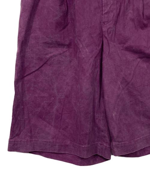 MAISON SPECIAL（メゾンスペシャル）MAISON SPECIAL (メゾンスペシャル) サスティナブルリメイクウエストデニムミックスショーツ パープル サイズ:Mの古着・服飾アイテム