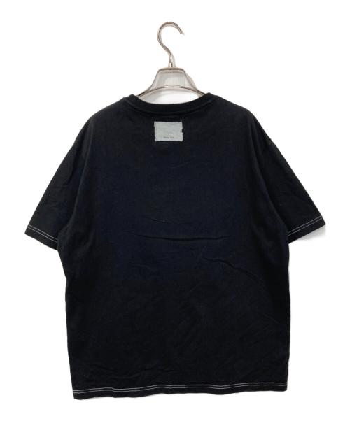 Matin Kim（マーティン・キム）Matin Kim (マーティン・キム) ステッチロゴTシャツ ブラック サイズ:Lの古着・服飾アイテム