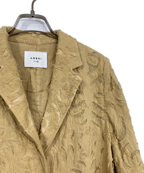 Ameri（アメリ）AMERI (アメリ) ATHENA CUT WORK JACKET ベージュ サイズ:Fの古着・服飾アイテム