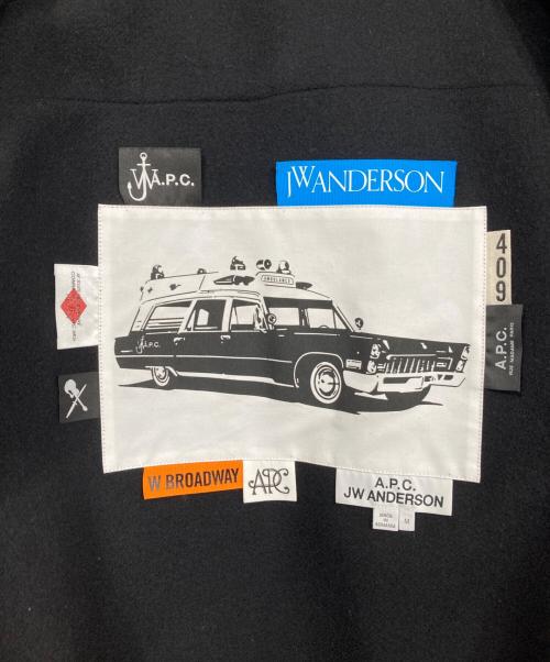A.P.C.（アーペーセー）A.P.C. (アーペーセー) J.W.ANDERSON (ジェイダブリューアンダーソン) COLINダッフルコート ブラック サイズ:Mの古着・服飾アイテム