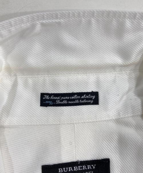 BURBERRY BLACK LABEL（バーバリーブラックレーベル）BURBERRY BLACK LABEL (バーバリーブラックレーベル) 袖チェックシャツ ホワイト サイズ:39の古着・服飾アイテム
